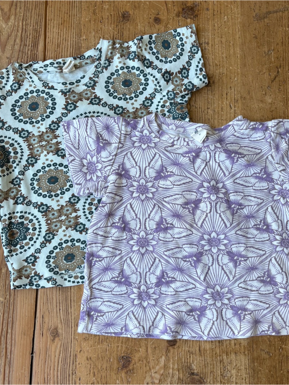 kate quinn Lavender and Teal Floral Seamless Shirt bundle